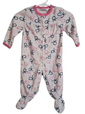 Calvin Klein | Baby 0-3M |  Cozy Fleece Footed Sleeper